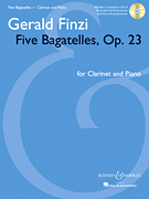 Five Bagatelles Op 23 Clarinet and Piano - with Online Audio Access cover